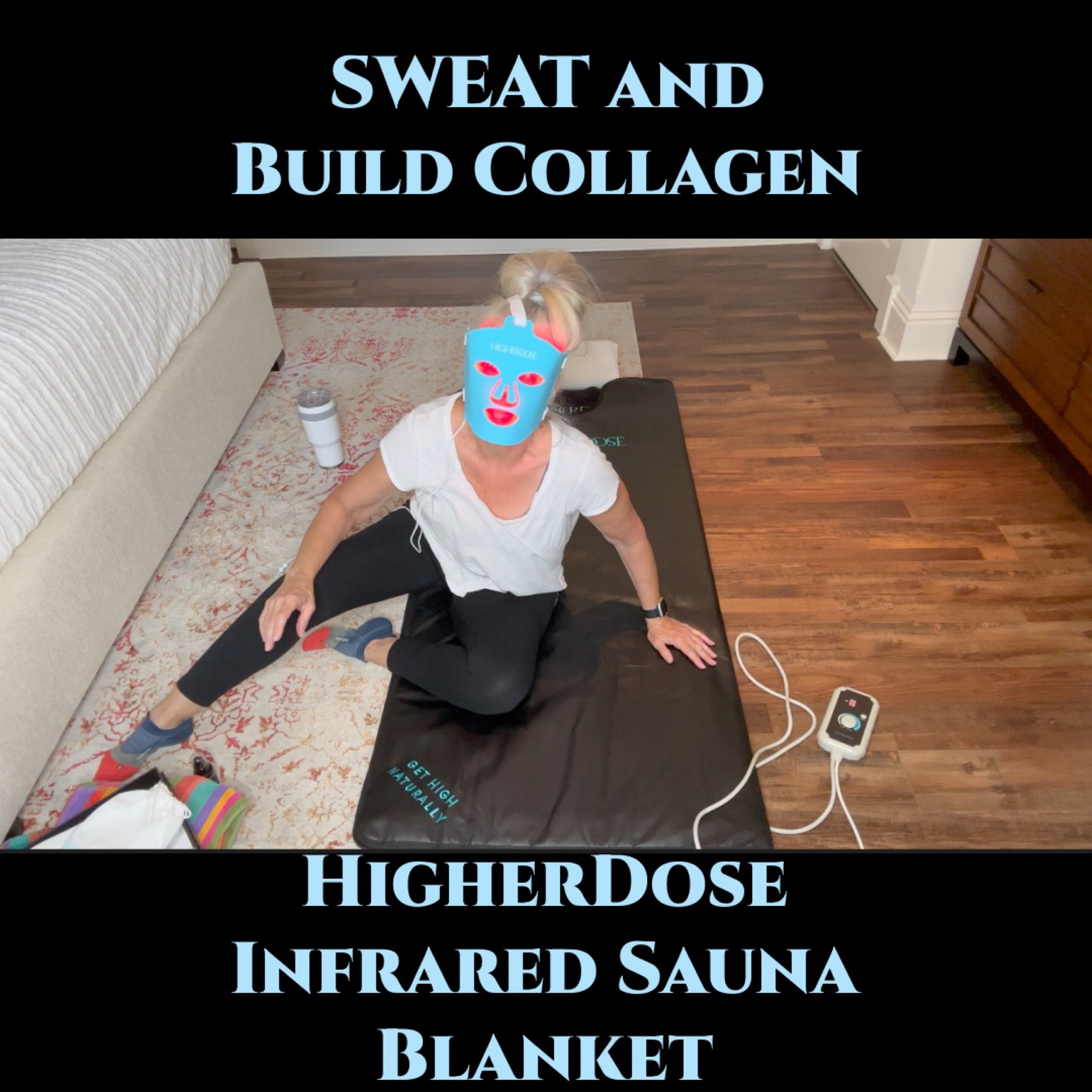 Today’s Video: A one of a kind at home spa experience!!!!
You know I love to build collagen….but did you know I love to sweat…??  Well today that’s what we’re doing.  I am collaborating with HIGHERDOSE featuring their Infrared Sauna Blanket and their Red Light Face Mask. With the HigherDOSE Sauna Blanket we will increase our metabolic rate ( burn calories ), work on lowering inflammation ( take that arthritis), release those happy chemicals our brain loves and so much more ( learn all about it in today’s video )…You already know I love using a Red Light Face mask for building collagen…this one is easy to use, portable ( get a load of laundry done while building collagen )…all while being comfortable.  #sponsored #HigherDOSE #gethighnaturally
Use my code TAMMY15 to save 15% @HigherDOSE ( excludes full size saunas and subscriptions )

#LTKfit #LTKFind #LTKhome