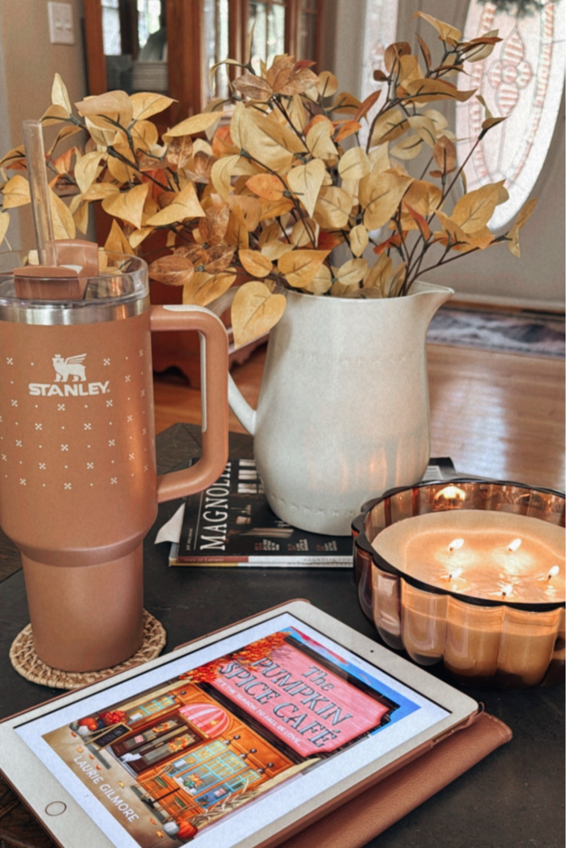Cozy fall Saturday 

Fall candles, Stanley, Hearth and Hand Stanley, Hearth and Hand fall decor, faux fall leaves, faux fall flowers, fall home decorr

#LTKHome #LTKFallSale #LTKSeasonal