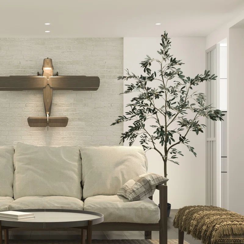 Artificial Potted Olive Tree | Wayfair Professional