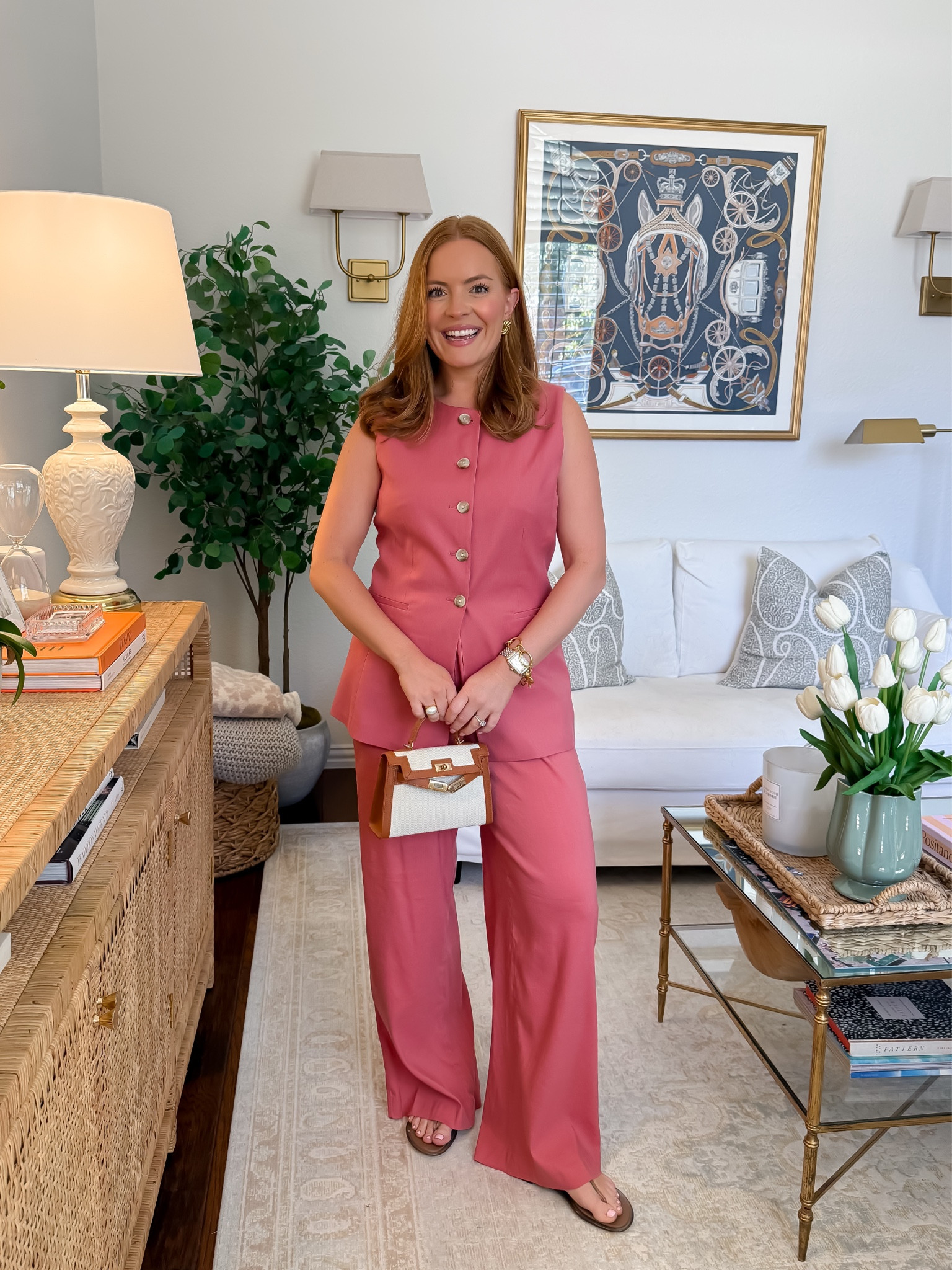 The set you’ll reach for when you want to look polished in under 5 minutes. 💕 I love how the tailored vest and wide-leg trousers create such an elevated silhouette, while the soft pink keeps it feminine for summer. Perfect for work, a bridal shower, lunch meetings, or date night. Just add simple sandals and gold jewelry.

#MatchingSet #SummerWorkwear #OfficeStyle #PinkOutfit #LTKFashion

#LTKgrwm #LTKmomlife #LTKWorkwear