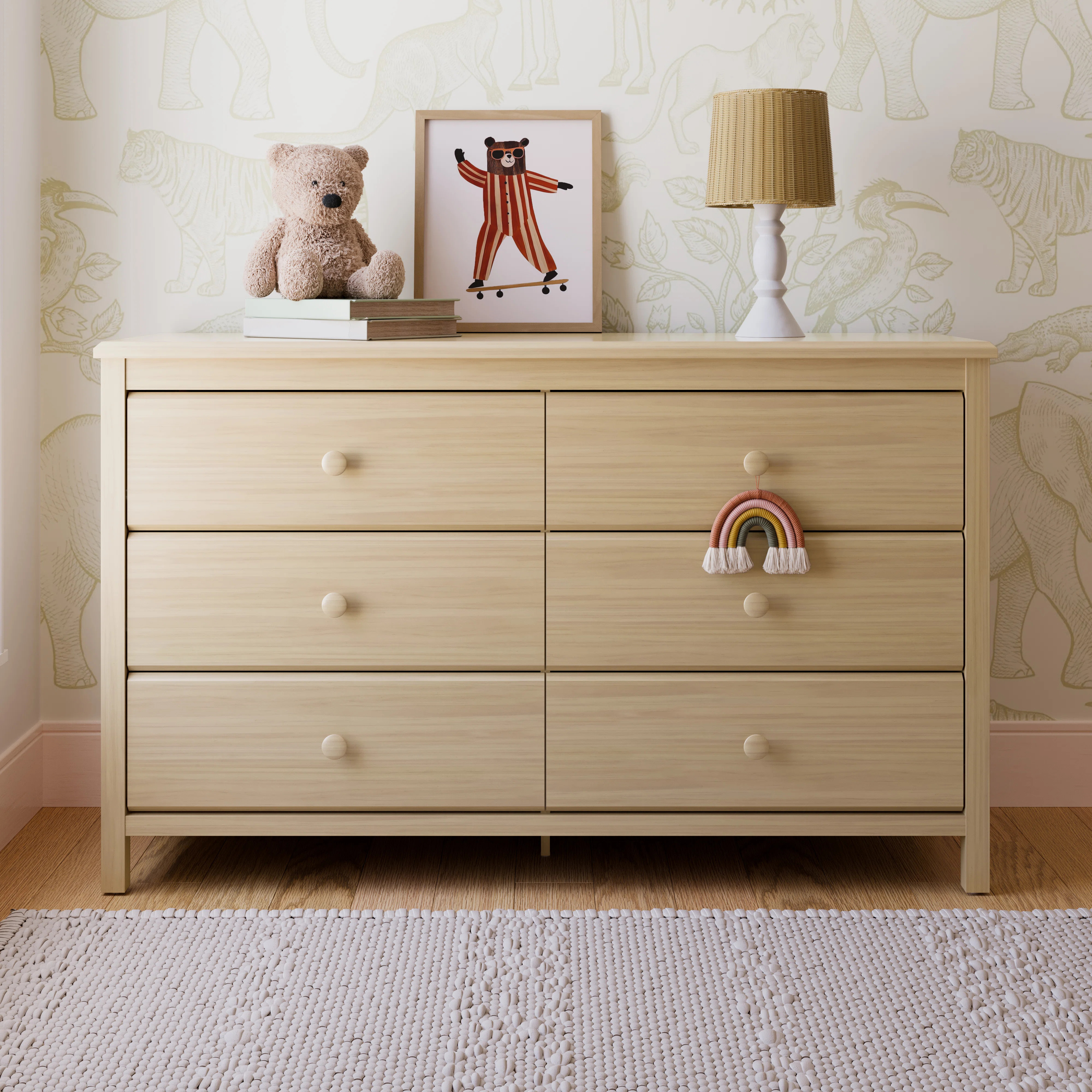 Alpine 6 Drawer Double Dresser | Wayfair North America