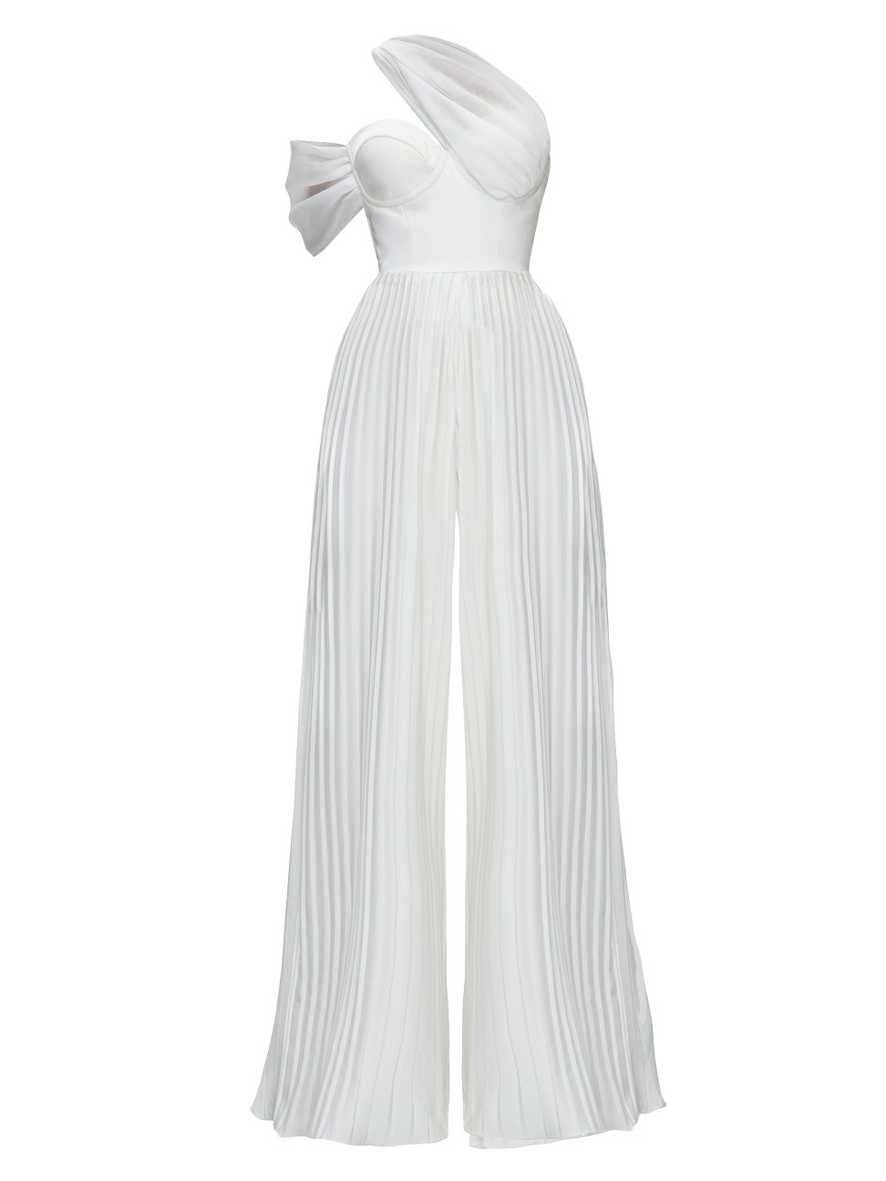 Women's Oneta Wide-Leg Jumpsuit - Ivory - Size 6 | Saks Fifth Avenue