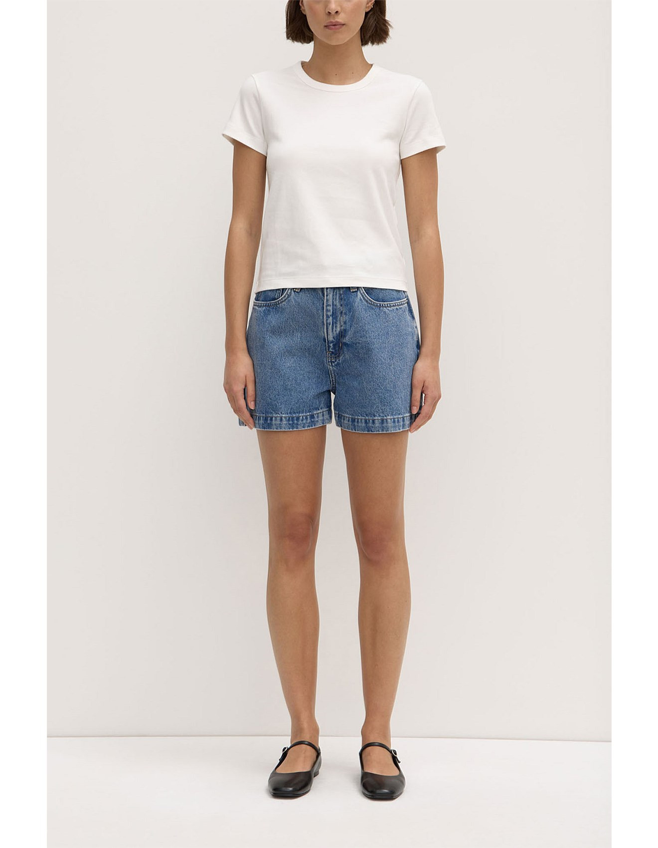 Lyla Cap Sleeve Tee Antique White | David Jones (Australia & New Zealand)