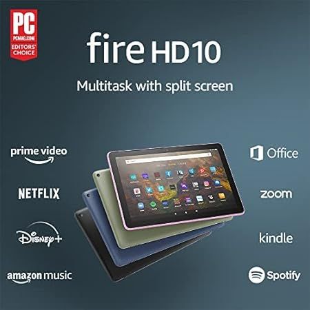 Amazon Fire HD 10 inch tablet, 1080p Full HD, 32 GB, powerful octa-core processor, ready for down... | Amazon (US)