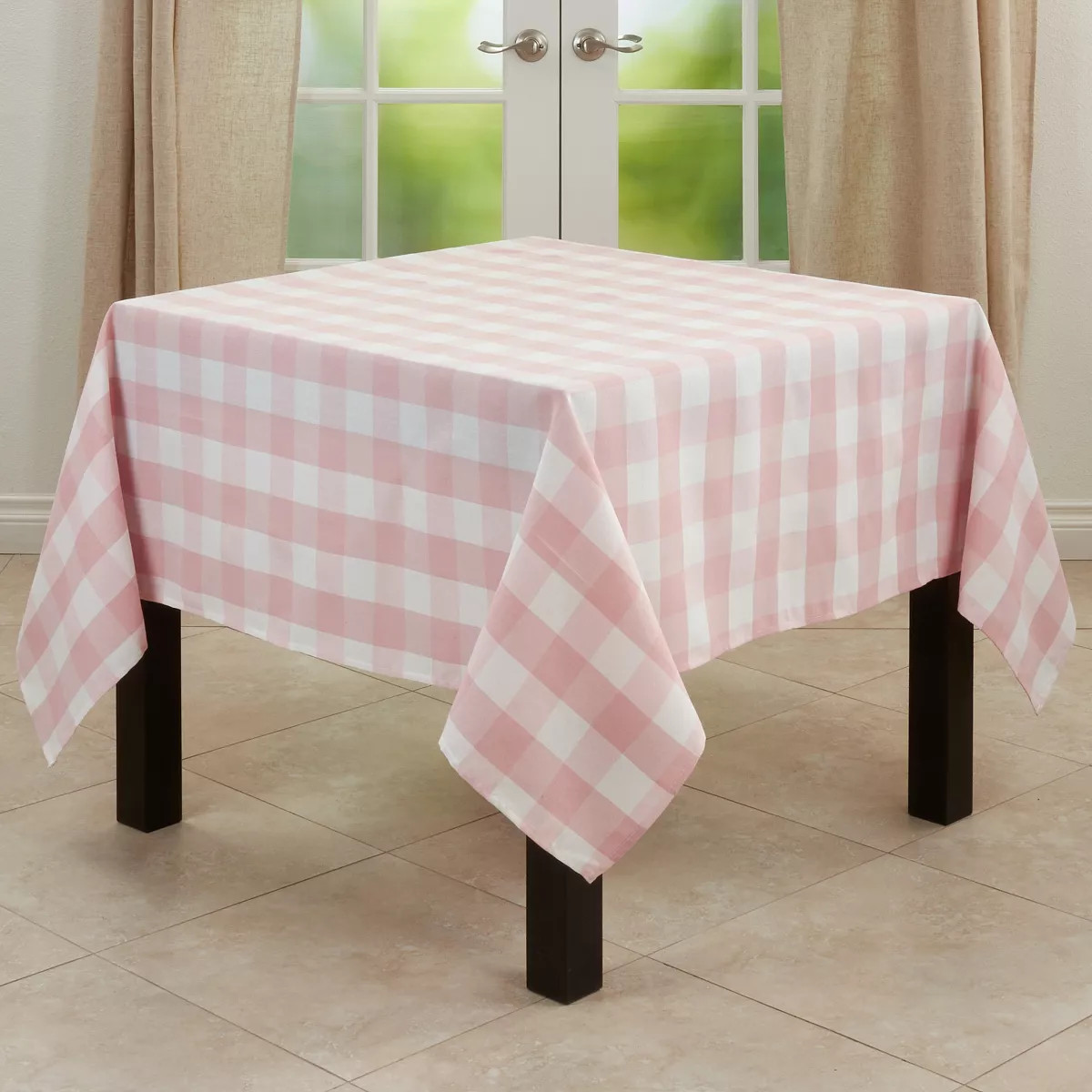 Saro Lifestyle Buffalo Plaid Cotton Blend Tablecloth | Target