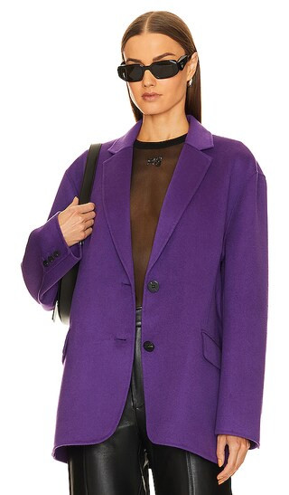 Ennis Blazer in Violet | Revolve Clothing (Global)