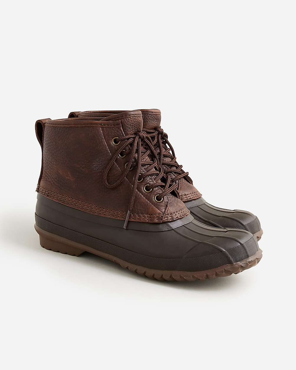 Heritage duck boots in tumbled leather | J. Crew US