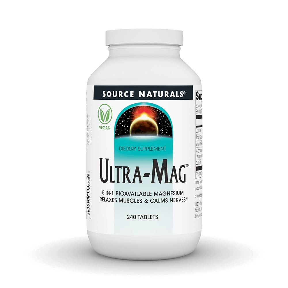 Source Naturals Ultra-Mag High-Efficiency Magnesium Complex - Maintains Muscle & Nerve Function -... | Amazon (US)