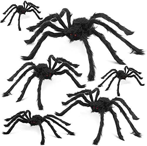 Halloween Spiders - Spooky Spider Props in Different Sizes - Indoor & Outdoor Decoration for Home... | Amazon (US)