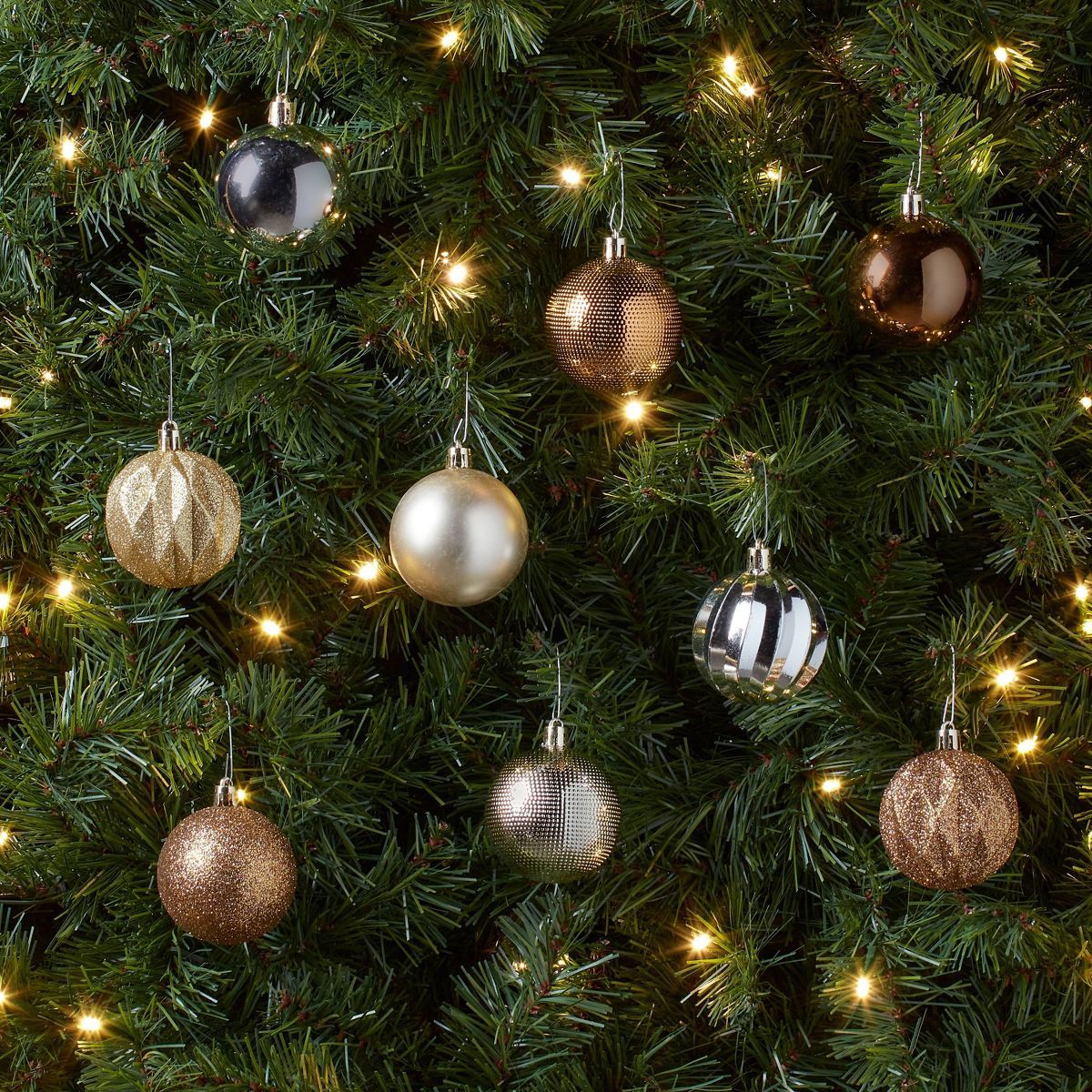 Shatter-Resistant Round Christmas Tree Ornament Set 100pc - Wondershop™ | Target