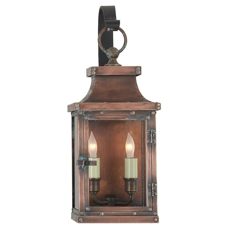 Bedford Outdoor Wall Lantern, Copper | One Kings Lane