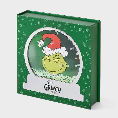 Women's The Grinch Snow Globe Box of Cozy Embroidered Crew Socks - Red/White 4-10 | Target
