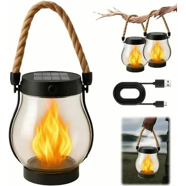 Mainstays Solar Lantern Black | Walmart (US)