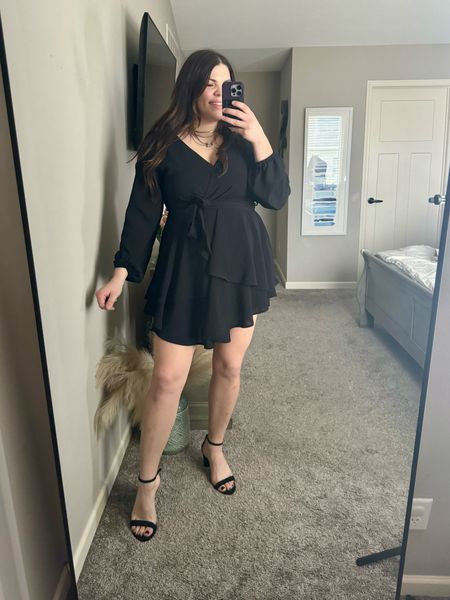 Black dress from Amazon in size CL

ordered to try on for a funeral - would work better as work dress, wedding guest dress, Nashville outfit (with boots) bachelorette party, vacation dress

Midsize vacation dress, midsize wedding guest dress, midsize Nashville dress, Amazon black dress; midsize spring dress from Amazon, 

#LTKwedding #LTKfindsunder50 #LTKmidsize