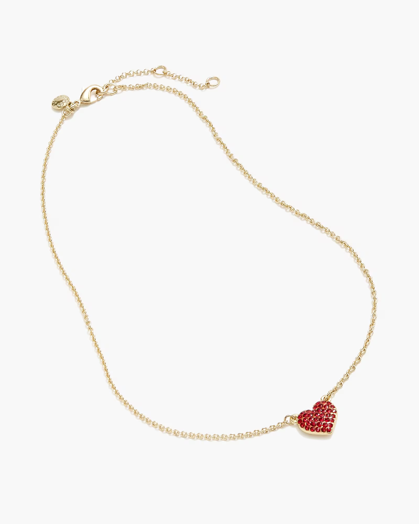 Pavé heart necklace | J.Crew Factory