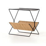 Monarch Magazine Rack Distressed Black | Scout & Nimble