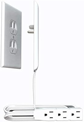 Sleek Socket Ultra-Thin Electrical Outlet Cover | Hides Ugly & Unsafe Plugs & Cords | 8 ft. Stand... | Amazon (US)