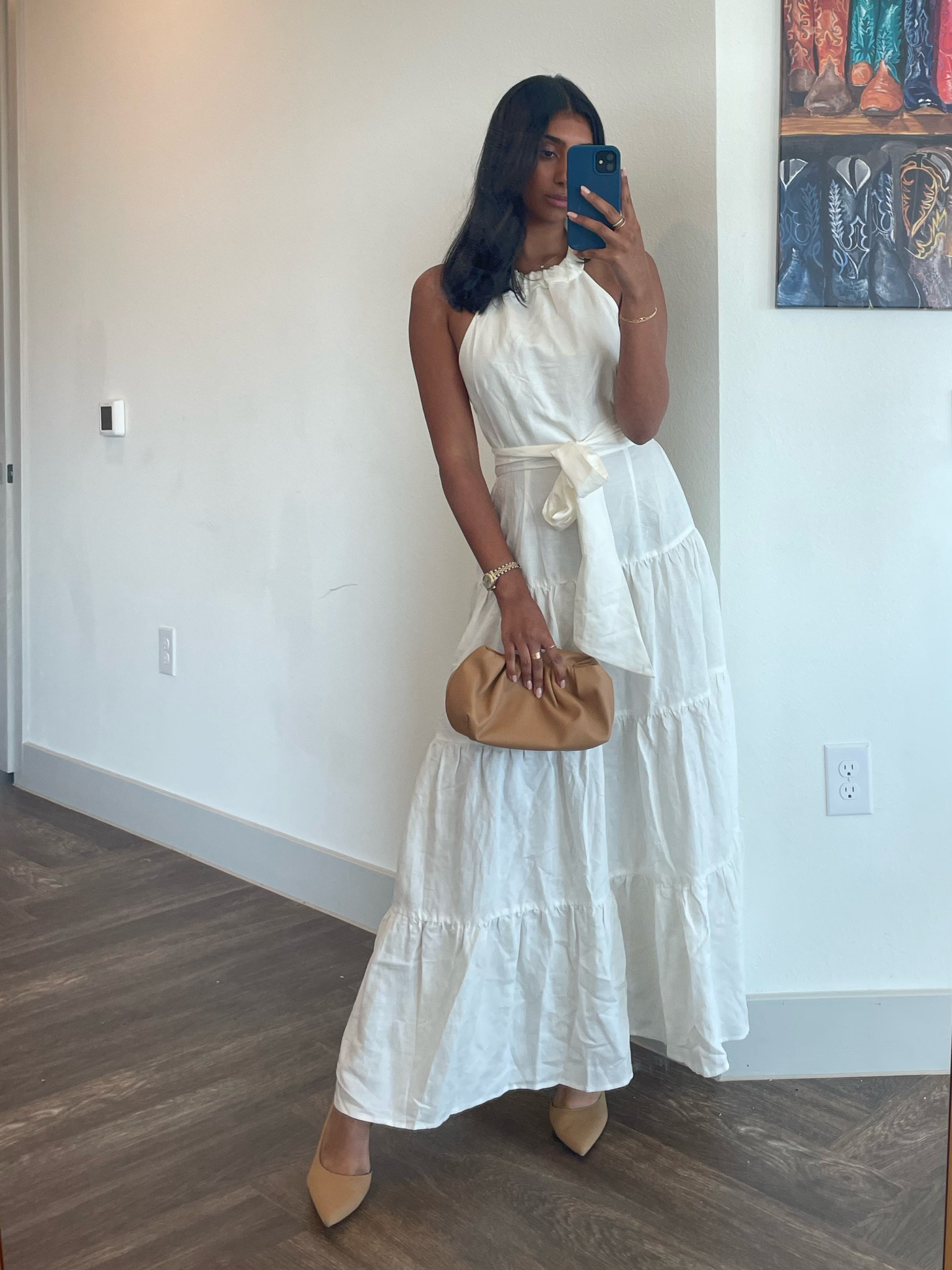 My favorite linen dress for dinner tonight! Paired w nude heels and a clutch 🤍

#LTKstyletip #LTKSeasonal #LTKshoecrush