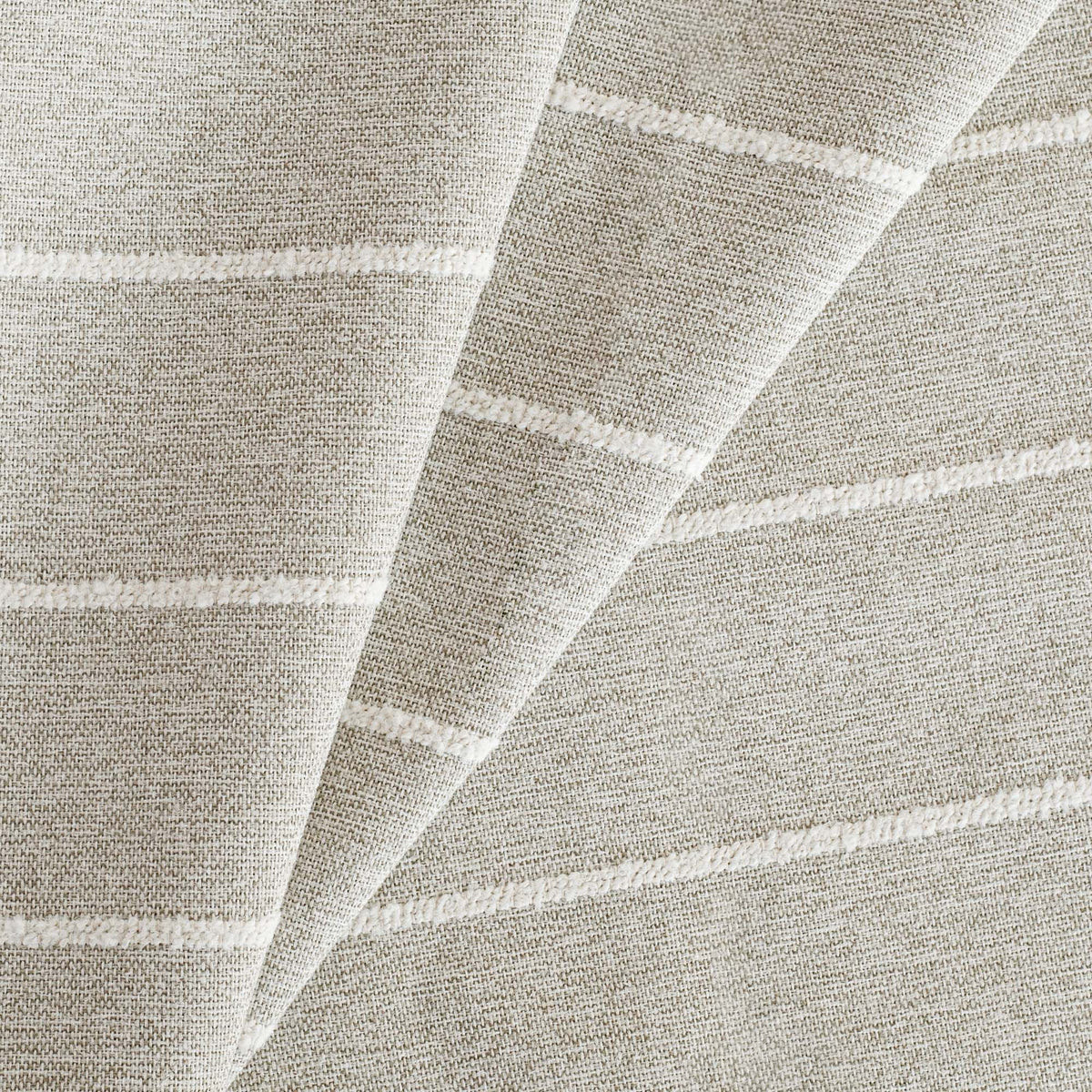 Avalon Stripe Fabric, Putty | Tonic Living