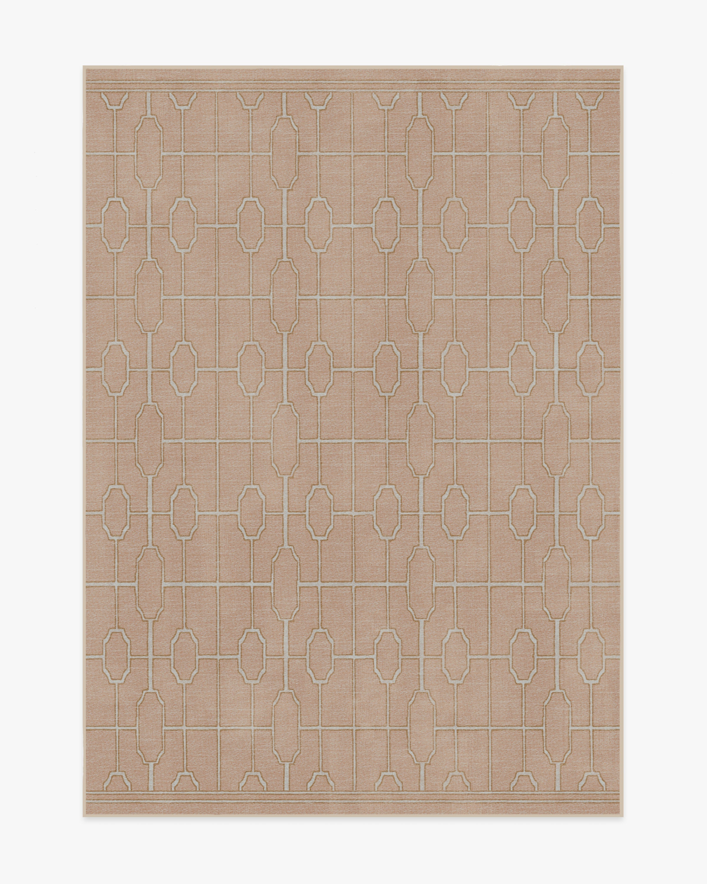 The Hiltons Diana Trellis Rose Gold Rug | Ruggable | Ruggable
