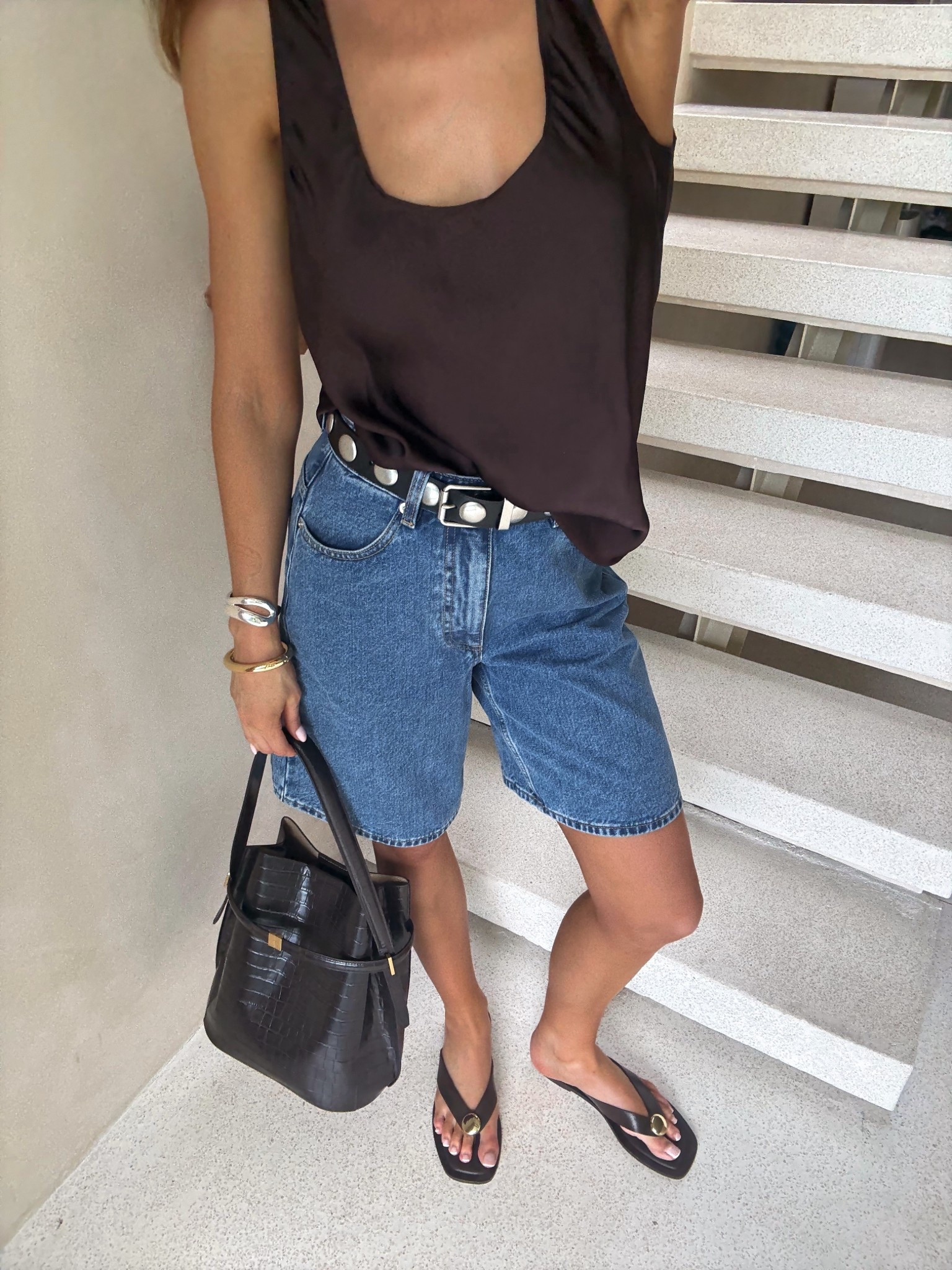 The perfect Spring look - silk cami & denim Bermuda shorts 🤎 Shop the exact prices from witchery x #witchery #bermudashorts #springstyle

#LTKaustralia #LTKFashionMonth #LTKspring