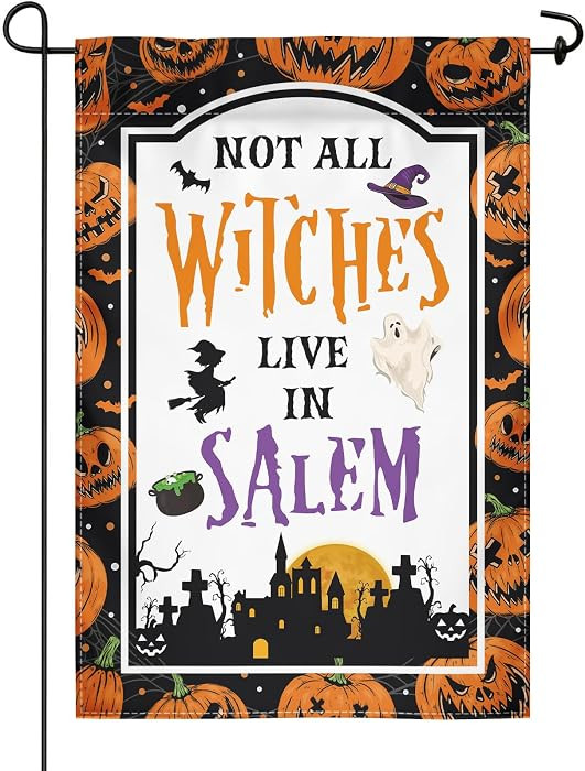 Halloween Decoration Pumpkin Welcome Garden Flag 12x18 Double-Sided Halloween Party Welcome Festi... | Amazon (US)