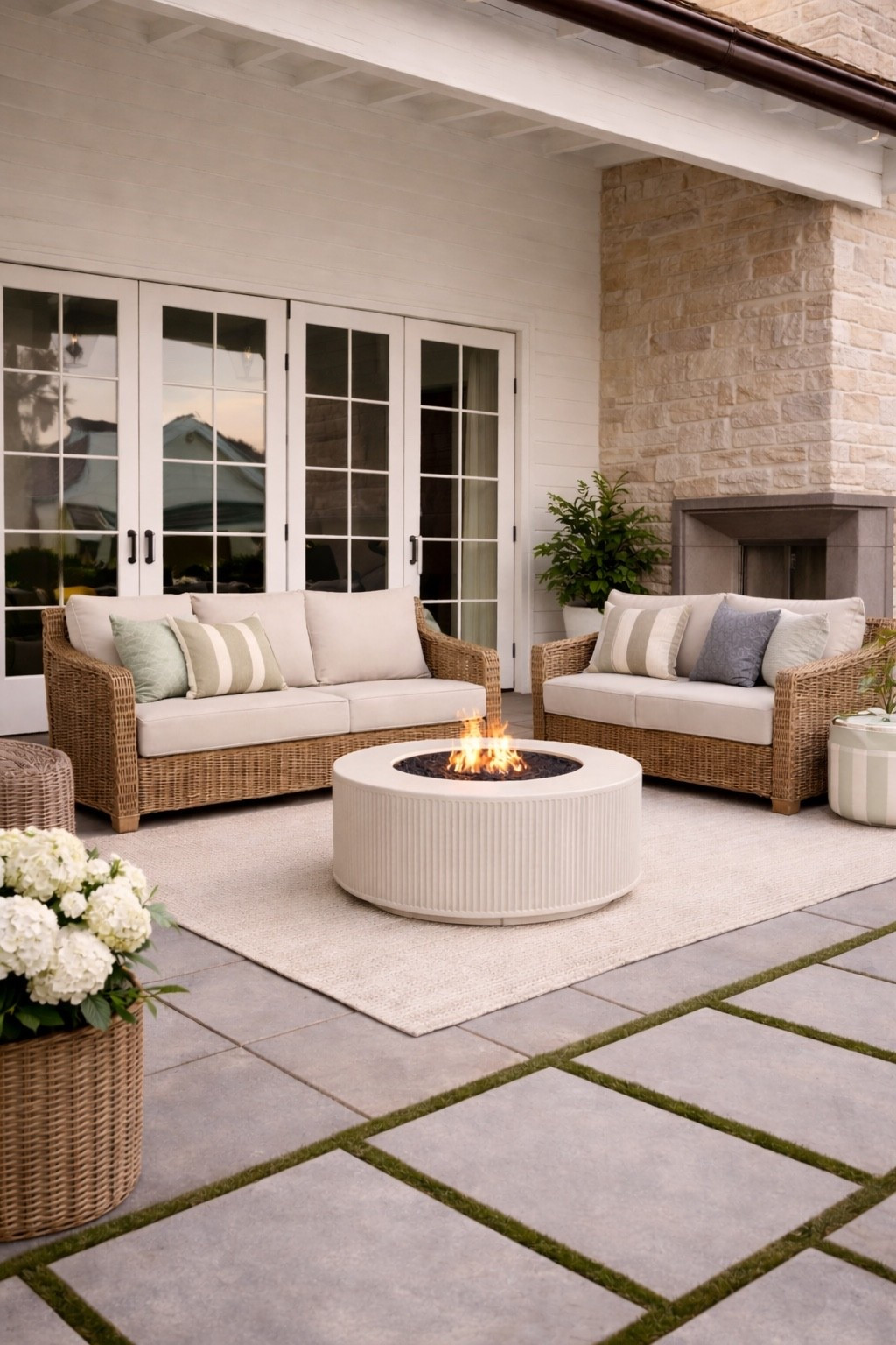 Beautiful Walmart patio set in stock! Looks like pottery barn, but on a budget  

#LTKSeasonal #LTKHome