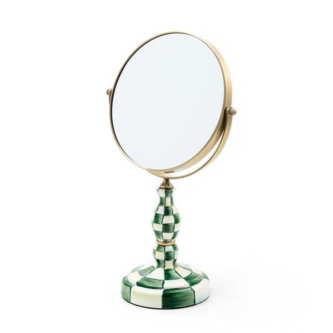 Emerald Check Vanity Mirror | MacKenzie-Childs