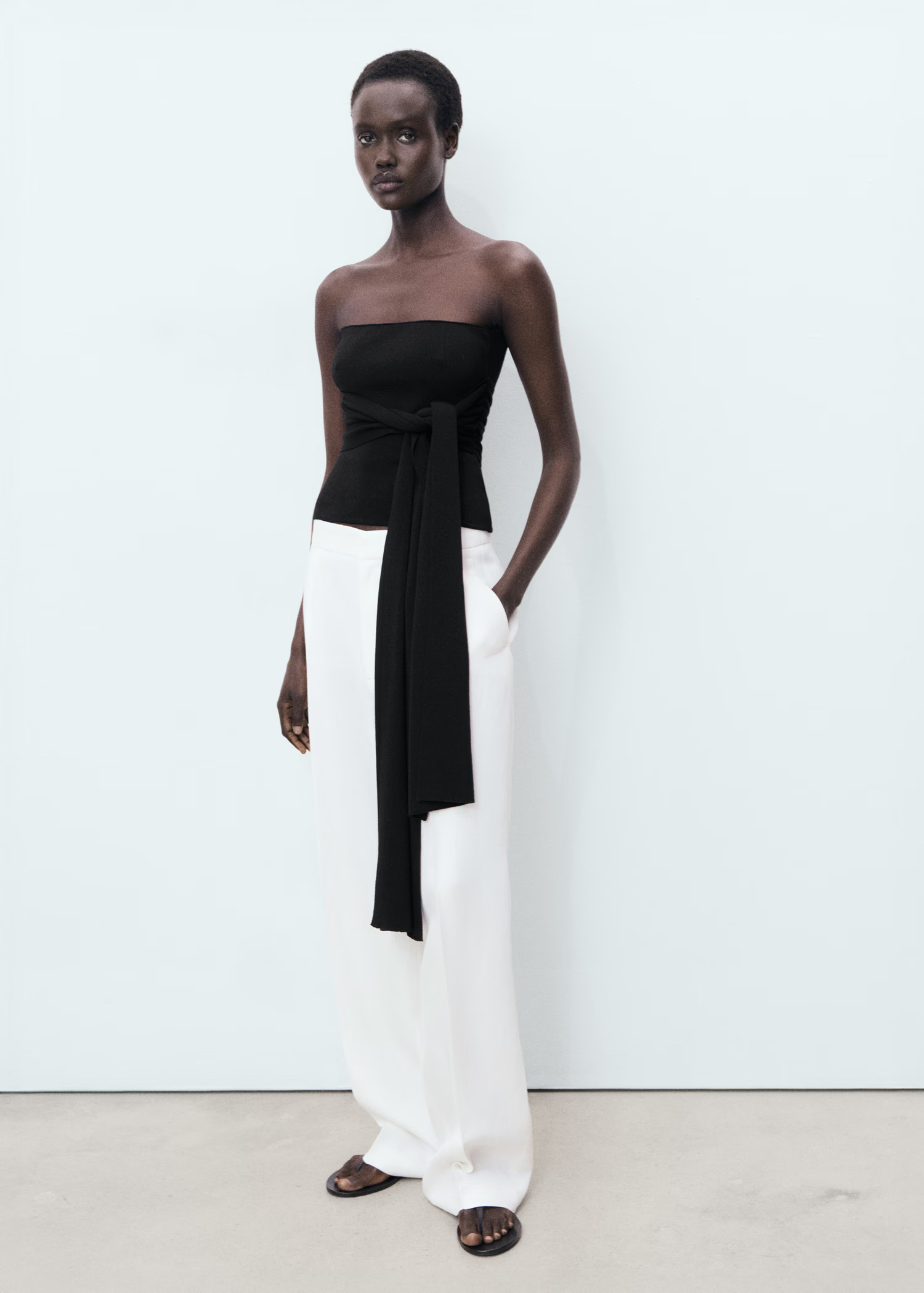 Linen-blend pleated trousers - Women | MANGO USA | Mango (US/MX/AU)