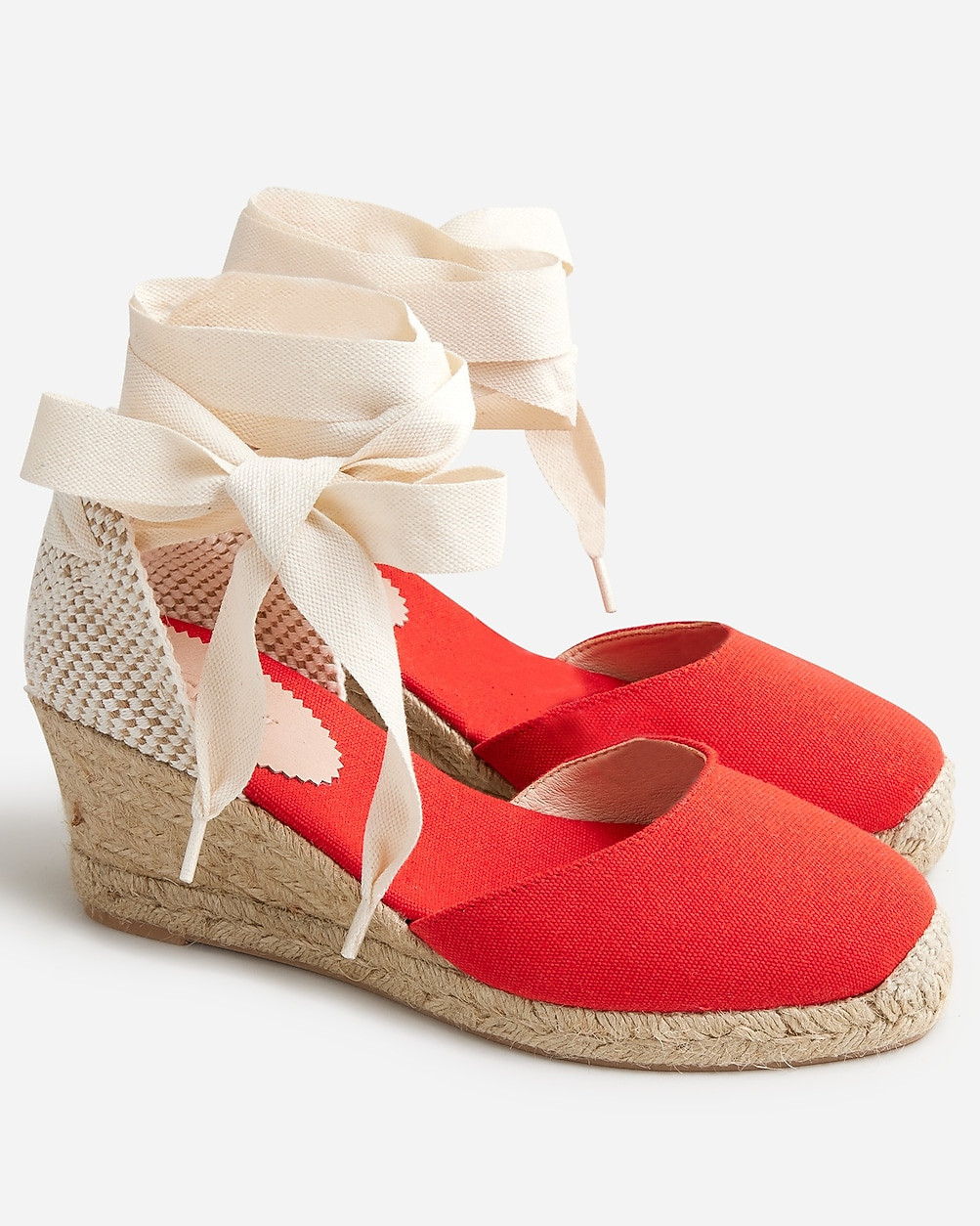 Made-in-Spain lace-up midheel espadrilles | J. Crew US