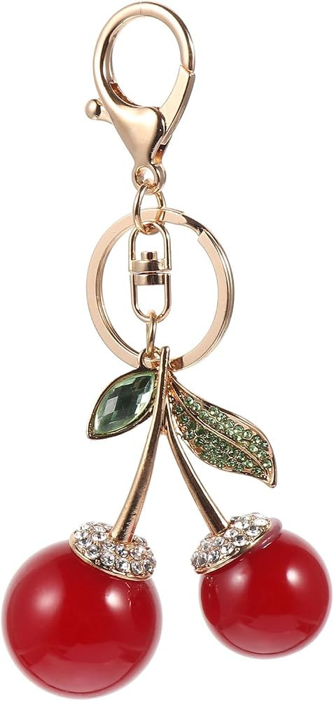 SOLUSTRE 1 PC Cherry Keychain Cars Ornament Gifts for Grab Bag Car Decoration Cute Keychains for ... | Amazon (US)