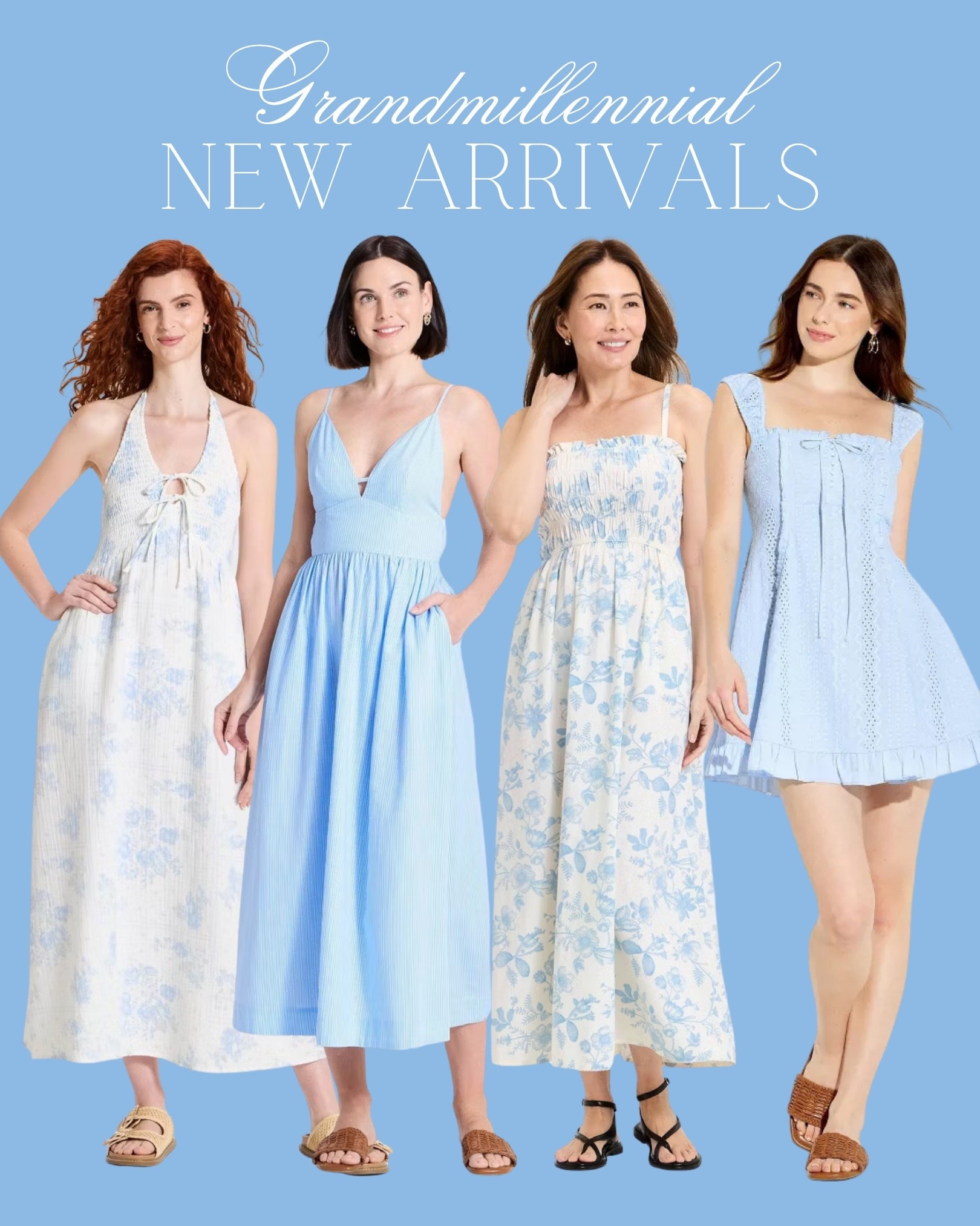 In love with these new summer dresses! They’re giving coastal Grandmillennial.

grandmillennial fashion, grandmillennial style dresses, blue and white dresses, soft feminine style, coquette aesthetic outfits, cottagecore dresses, romantic summer dresses, spring dresses for women, light blue dress outfit, floral midi dress, toile print dress, eyelet dress, linen summer dress, breezy sundress, feminine silhouettes, classic style outfits, timeless fashion pieces, elegant everyday style, casual chic outfits, elevated basics, effortless summer style, vacation outfits, beach vacation dresses, resort wear outfits, brunch outfit ideas, baby shower dress ideas, bridal shower guest dress, garden party outfits, picnic outfit aesthetic, southern style fashion, nantucket style outfits, hamptons style fashion, serena and lily aesthetic, nancy meyers style outfits, neutral and pastel wardrobe, capsule wardrobe summer, airy lightweight fabrics, flowy dresses, flattering silhouettes, comfortable summer outfits, mom friendly outfits, bump friendly dresses, modest summer dresses, midi and maxi dresses, pretty outfit ideas, aesthetic outfits, trending dresses 2026, amazon fashion finds, target style finds, ltk fashion finds, ltk summer outfits, affordable dresses, chic on a budget, everyday outfit inspiration