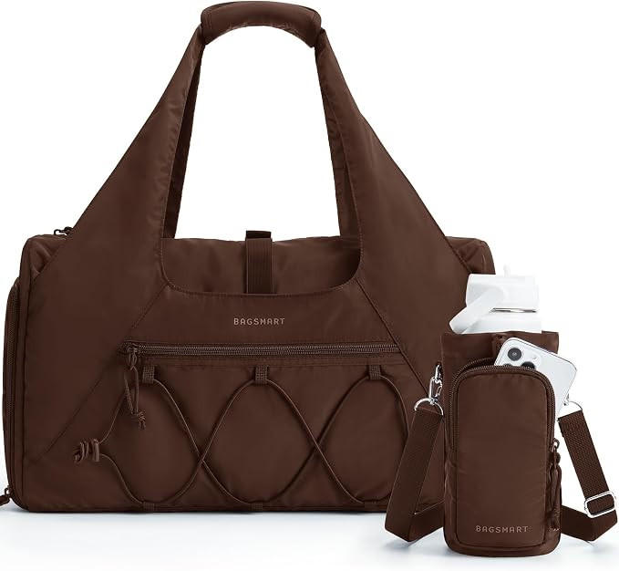 BAGSMART Gym Bag for Women, Lightweight Duffel with Shoe Compartment, Tote Bag with Wet Pocket fo... | Amazon (US)