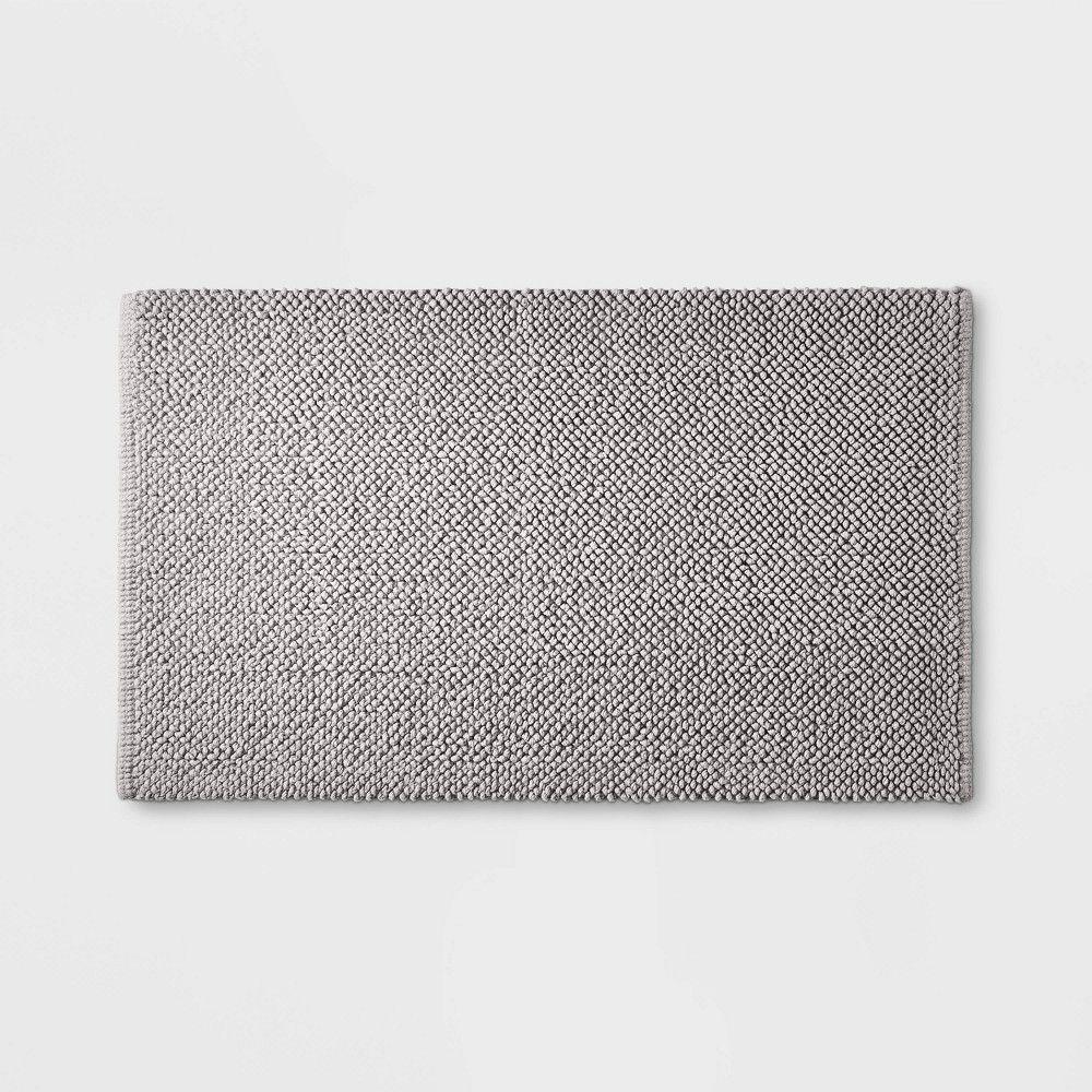 21""x34"" Textured Bath Mat Gray - Casaluna | Target