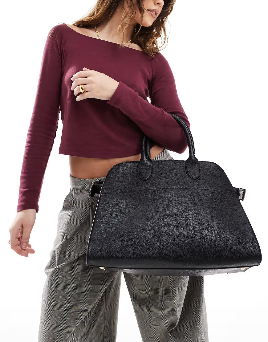 Glamorous handheld large tote bag in black | ASOS (Global)