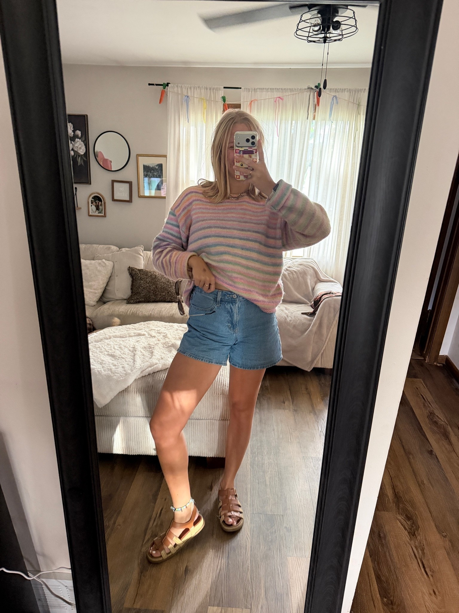 Sunday’s Flea Market Fitttt— 09.27.26 🌞🩵💛🩷🌼🌤️😎

4 in denim shorts from Old Navy
sweater is from Lily’s in Paoli (the CUTEST pastel colors!!!!)
Small in light blue button up tank top from @Target 

summer outfits, summer swimsuits, Target outfits, Target finds, Target deals, swimsuit deals, Wild Fable swimsuits, Old Navy denim, Old Navy shorts, Old Navy finds, Old Navy deals, Amazon finds, Amazon hats, trucker hats, Amazon deal, Prime Deal Days, outfit of the day

#LTKootd #LTKSaleAlert #LTKSeasonal