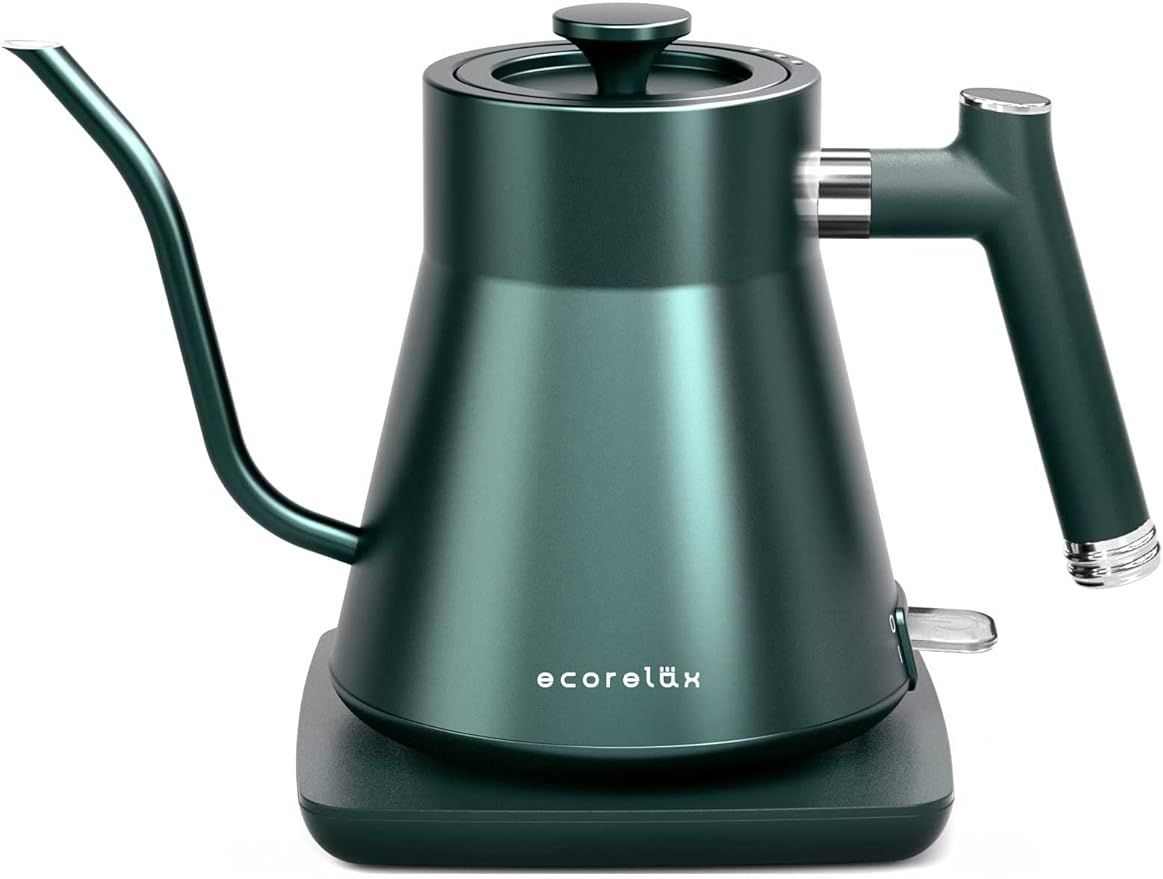 EcoRelax Gooseneck Electric Kettle, Pour Over Coffee and Tea Kettle, 100% Stainless Steel Interio... | Amazon (US)