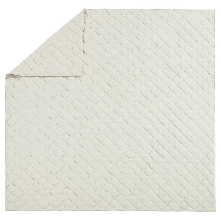 Better Homes & Gardens Diamond Gauze Quilt, Beige, King | Walmart (US)