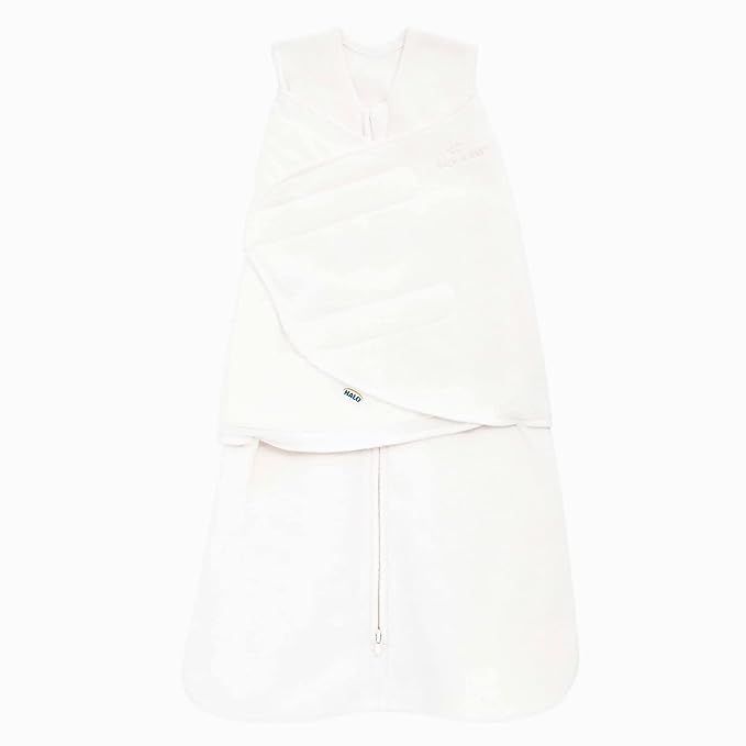 HALO Micro Fleece Sleepsack Swaddle, 3-Way Adjustable Wearable Blanket, TOG 3.0, Cream, Small, 3-... | Amazon (US)