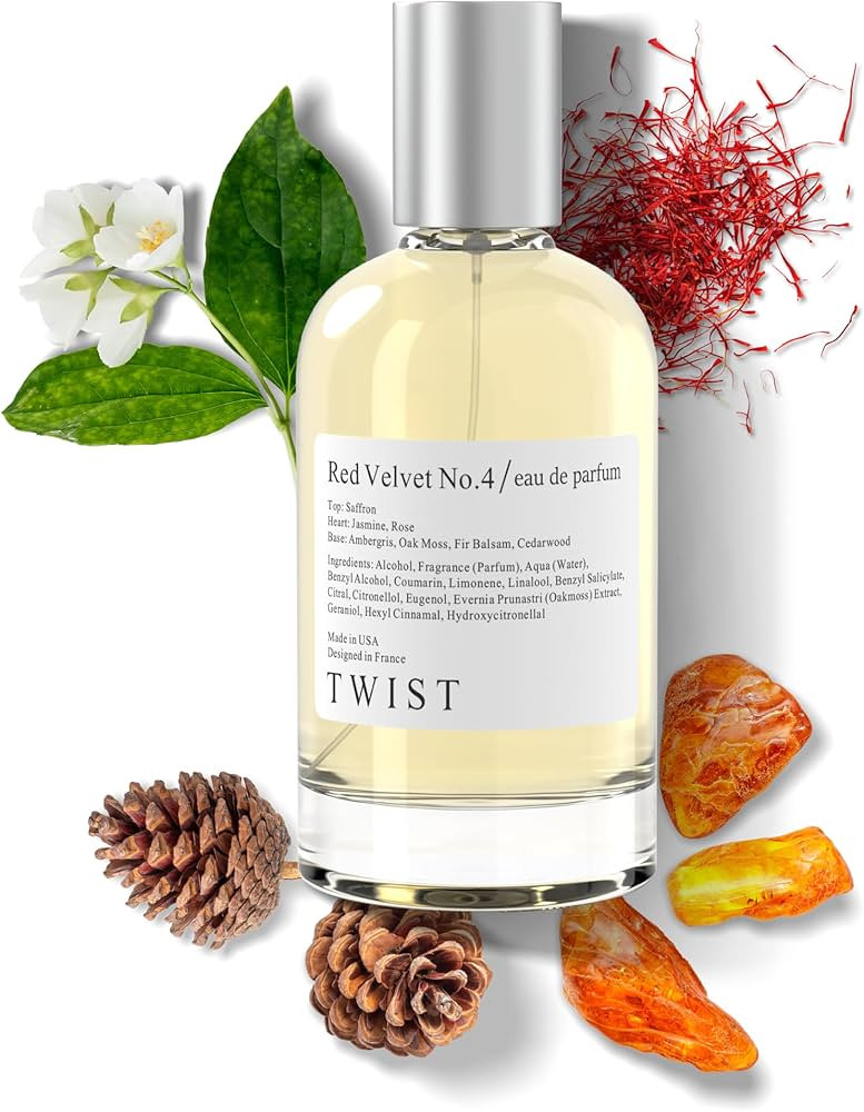 Twist - Red Velvet No. 4 - Eau De Parfum Inspired by MFK Baccarat Rouge 540, Long-Lasting Perfume... | Amazon (US)