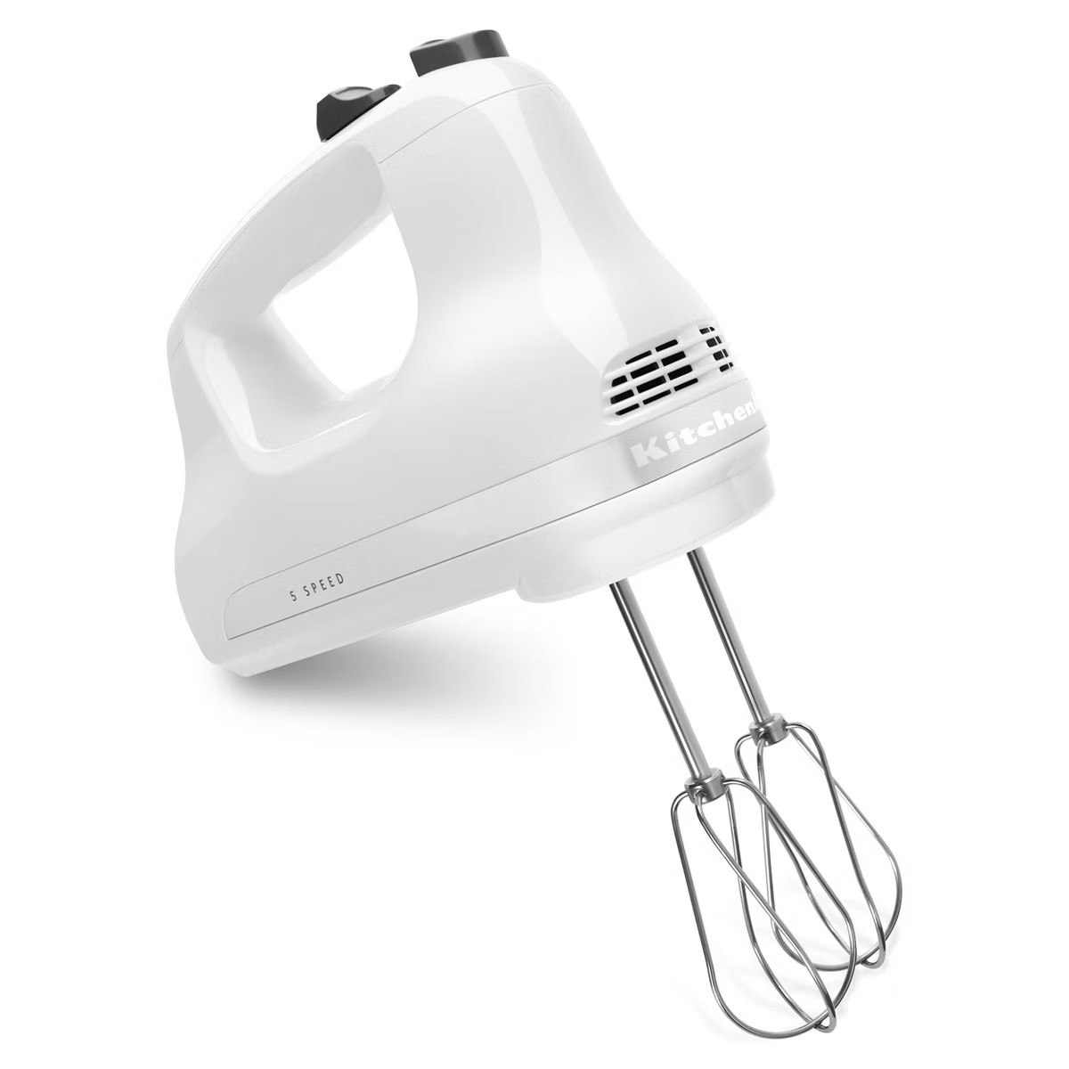 KitchenAid Ultra Power 5-Speed Hand Mixer KHM512 White: Portable Handheld Mixer, Stainless Steel,... | Target