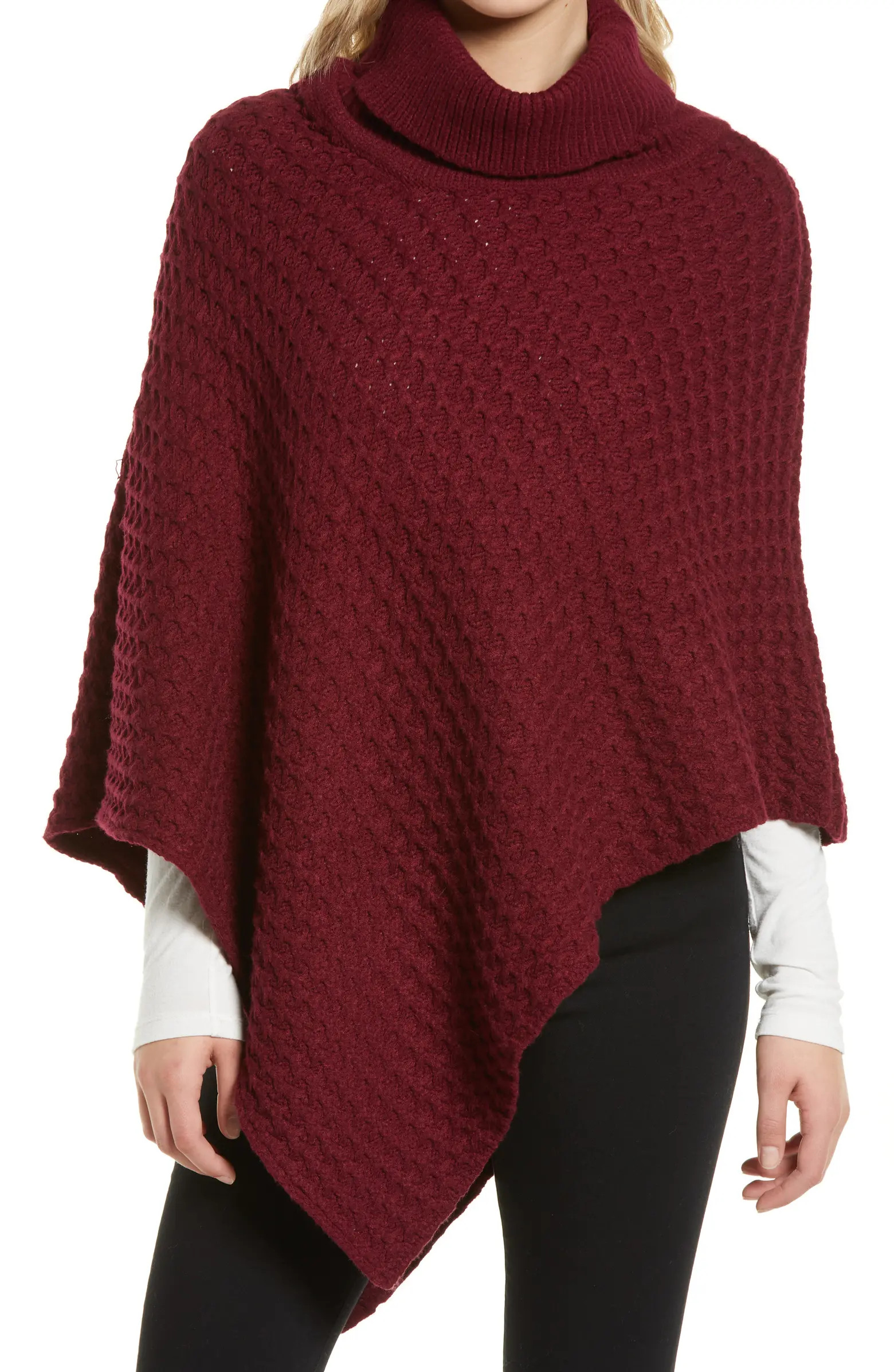 Nordstrom Cowl Neck Knit Poncho | Nordstrom | Nordstrom