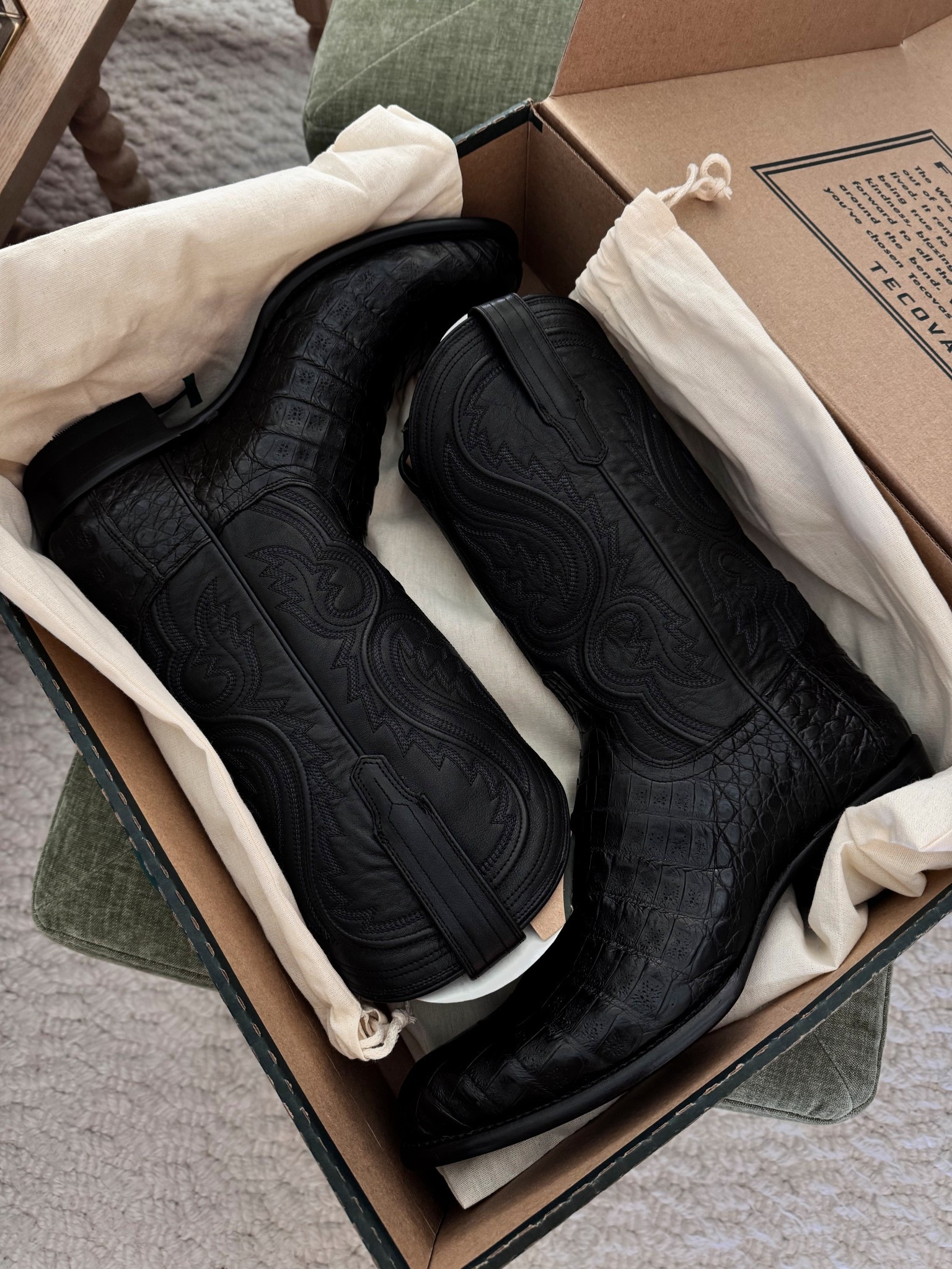 I got clayton a belated anniversary gift just in time for rodeo szn 🤠 the leather on these is so soft and will be something he wears for years & years! 

men’s boots, cowboy boots, houston rodeo, menswear, men’s shoes, gifts for him, black boots 

#LTKspringtrends #LTKMens