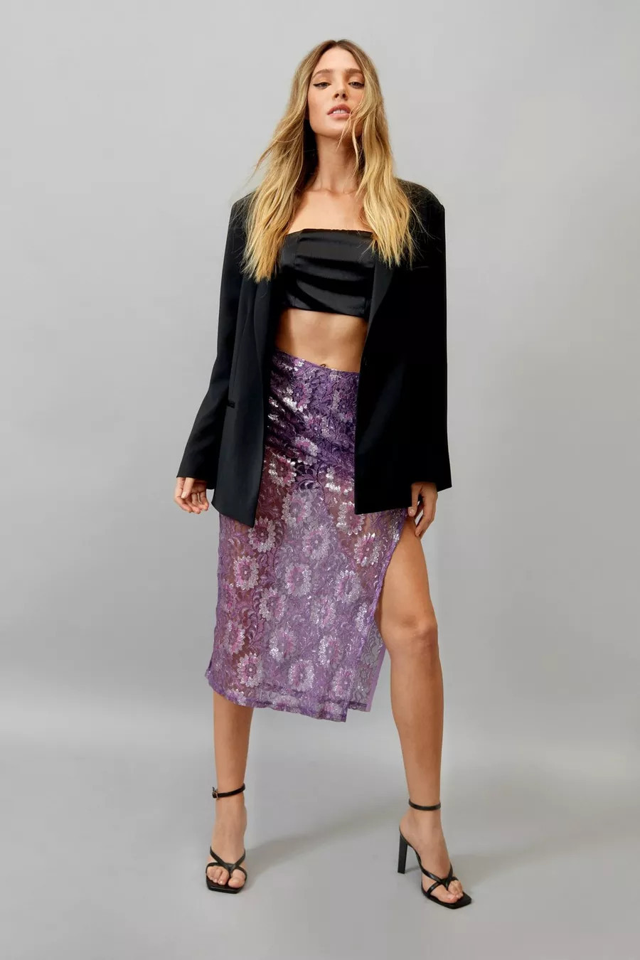 Sheer Lace Slip Skirt | Nasty Gal (US)