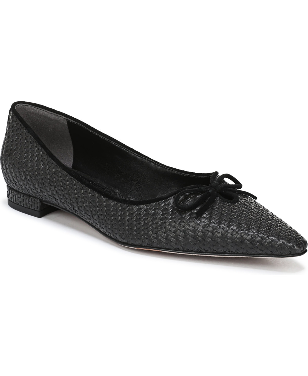 Sam Edelman Women's Esmira Ballet Flats - Black Woven | Macy's