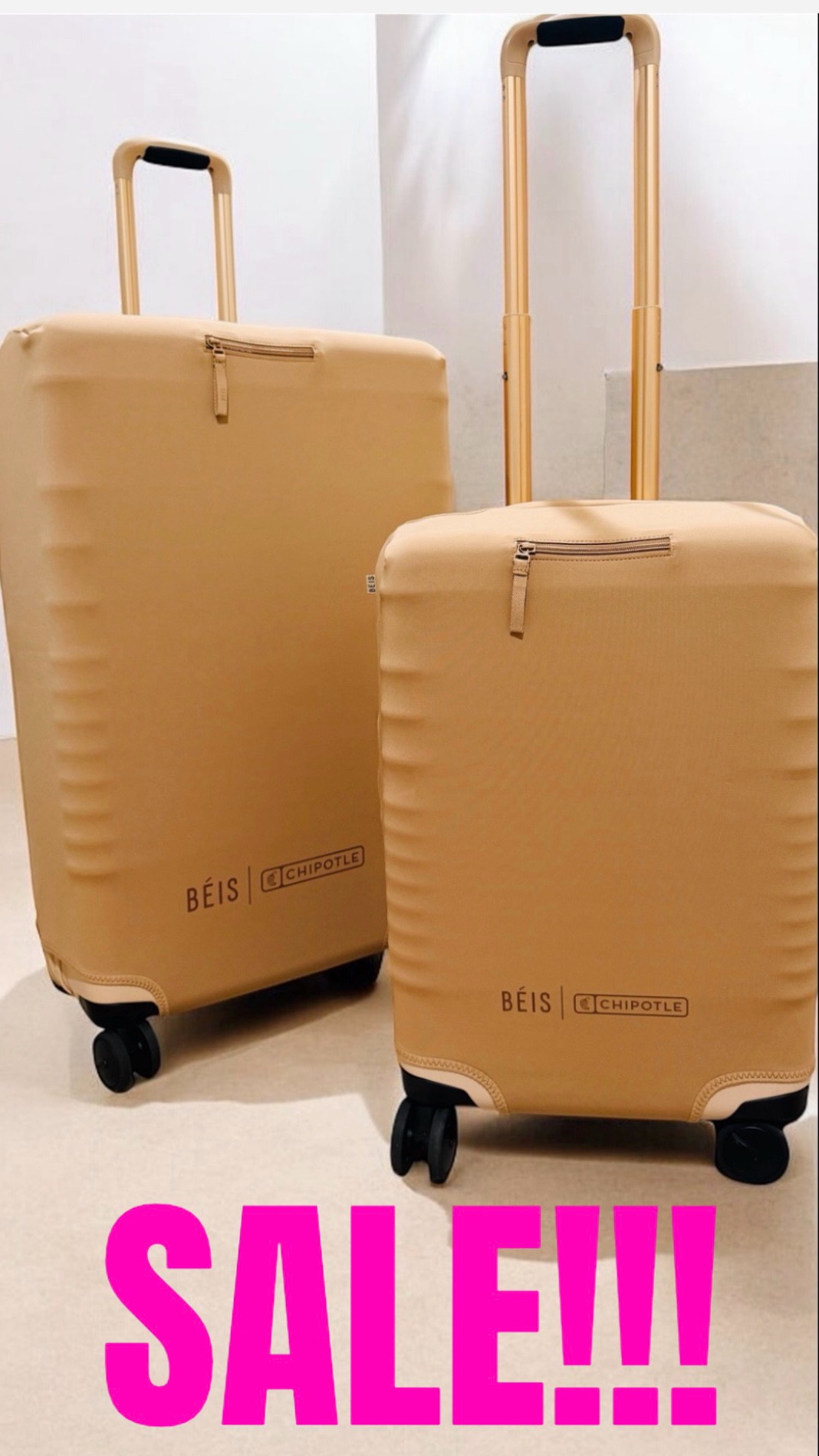 Luggage Sale!!!👏👏😁🤎🤎This brand almost NEVER goes on sale! You need to stock up now!👏👏🤗Love their neutral colors so chic and roomy plus the matching covers are a plus in protecting your gear! Get yours before it ends! Up to 50% off select items!👏😁😱😱



#luggage #luggagesale #ltkitbag #ltksalebags #beis @beistravel #beisbags #beisluggage #neutralluggage 

#LTKTravel #LTKSaleAlert #LTKspring