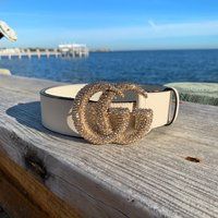 Custom Swarovski Gucci Gg Belt Buckle | Etsy (US)