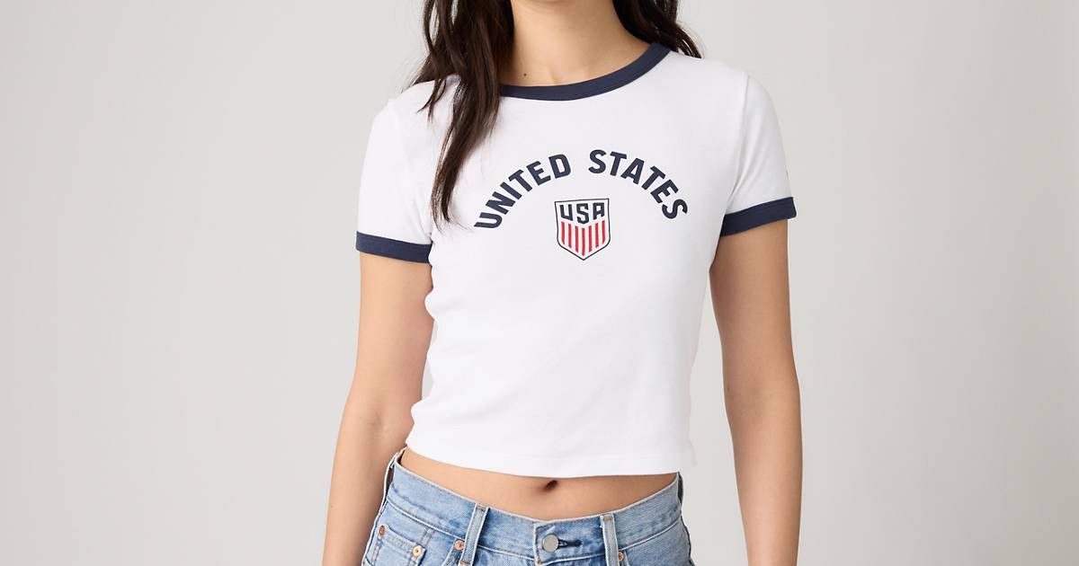 Levi's\u00ae U.s. Soccer Mini Ringer Tee | Levi's US