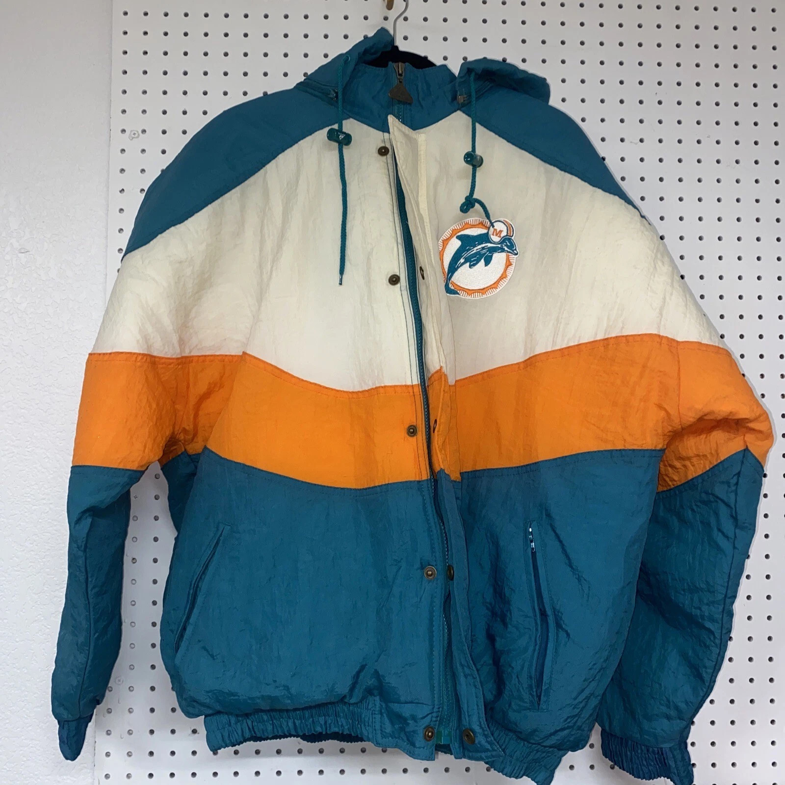 NFL Miami Dolphins Hooded Jacket. Vintage Pro Line Apex One Authentic | eBay US