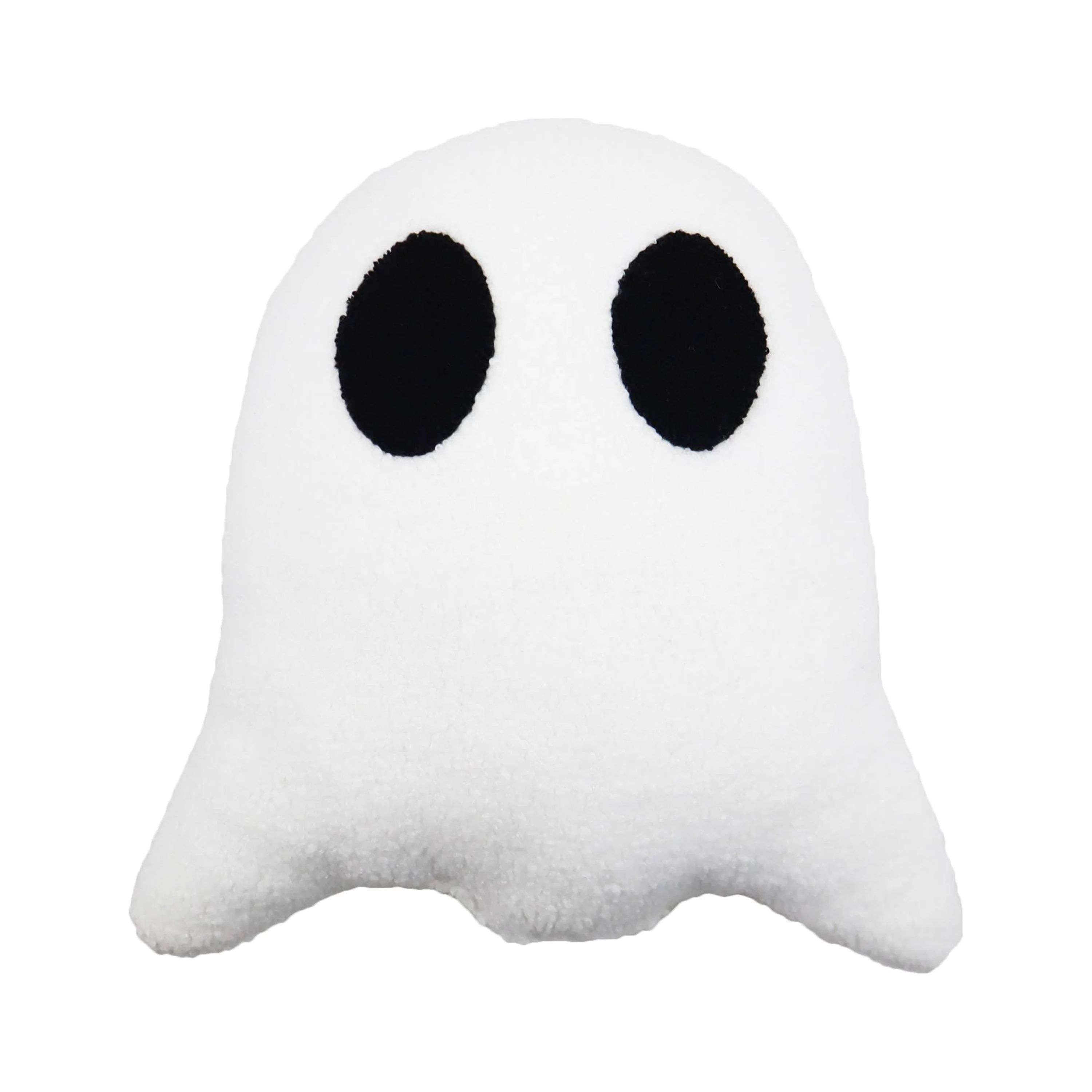 Halloween Black & White Ghost Decorative Pillow, 13.5 in, by Way To Celebrate | Walmart (US)